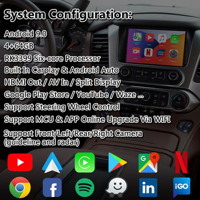 Lsailt Android Carplay мультимедийный видеоинтерфейс для Chevrolet Suburban