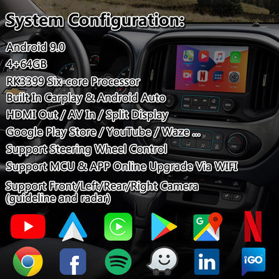 Lsailt Android Carplay видеоинтерфейс для Chevrolet Colorado Mylink System