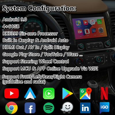 Lsailt Android Carplay Мультимедийный интерфейс для 2014-2020 Chevrolet Impala LTZ LT Mylink Система