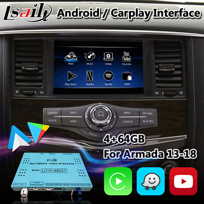 Lsailt Android мультимедийный интерфейс для Nissan Patrol Y62 с беспроводным Carplay