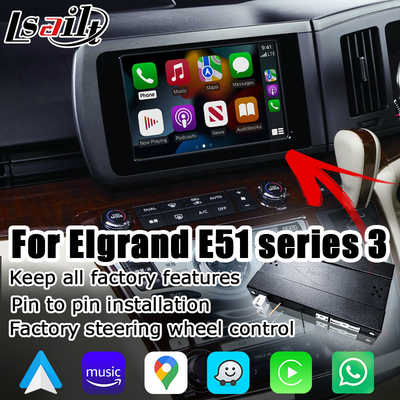 Интерфейс Lsailt Wireless Carplay Android Auto для Nissan Elgrand E51 Series3 Japan Spec