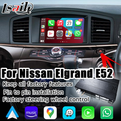 Беспроводной автомобильный интерфейс android carplay для Nissan Elgrand E52 IT08 08IT Quest включает японскую спецификацию