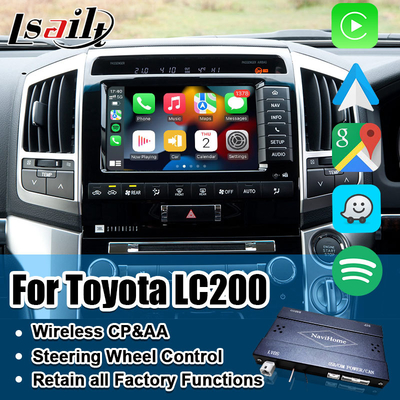Интерфейс Apple CarPlay для Land Cruiser 200 2013-2021 Многоязычный, 360-камера, поддержка обратной камеры