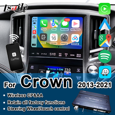 Беспроводной интерфейс Apple CarPlay Lsailt для Crown S210 2013-2016 AWS210 GRS210 GWS214 GWS215 Majesta Athlete Royal Saloon Поддержка камеры заднего вида, Android Auto