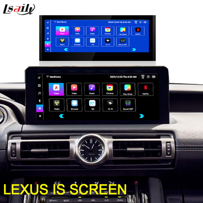 Lexus Android Screen 10,25 дюйма Qualcomm 8 Core GPS навигация CarPlay Дисплей для Lexus IS300 IS250 IS350 2020-2023